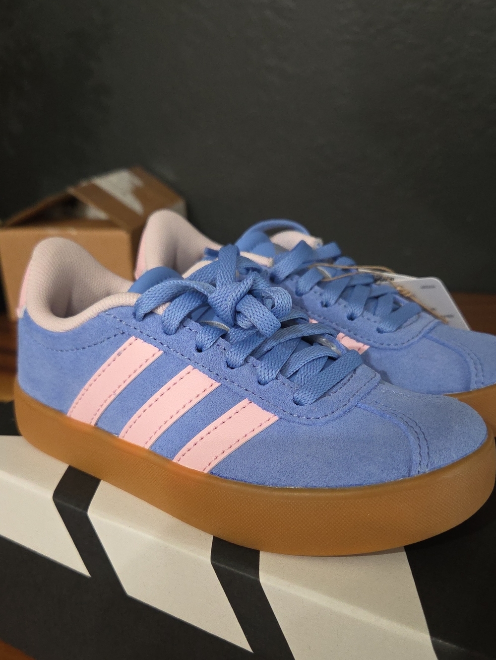 Adidas VL Court Suede Size 10 1/2 kids NWT - Picture 3 of 8